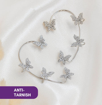 Cute Butterfly Ear Cuff for Women - Ribbon of summer