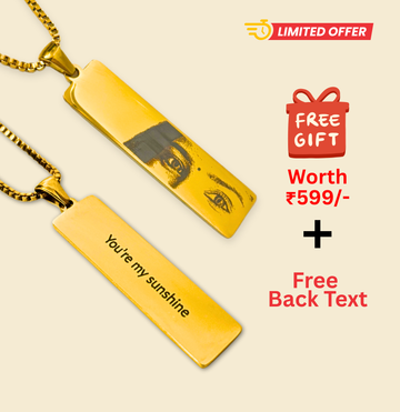 Personalised Engraved Eye Necklace