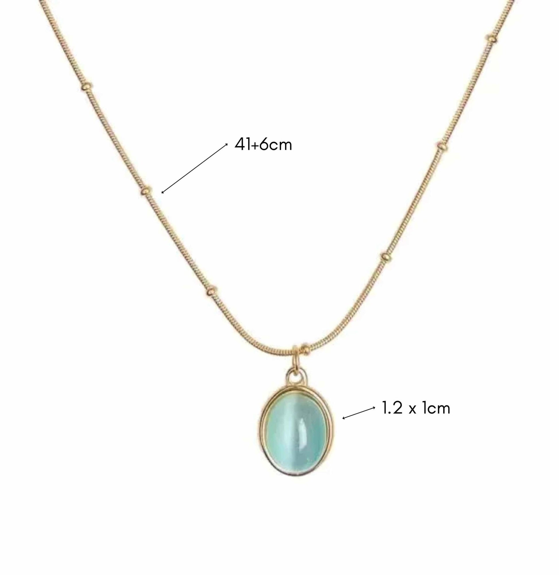 Aqua Aura Pendant for Women - Ribbon of summer