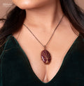 Ashwini Stone Pendant Necklace - Ribbon of summer