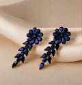 Black Korean earrings - Ribbon of summer