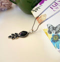 black locket for girls - Ribbon of summer