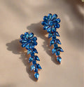 Blue Korean earrings - Ribbon of summer