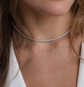 Classic choker for women - Ribbon of summer