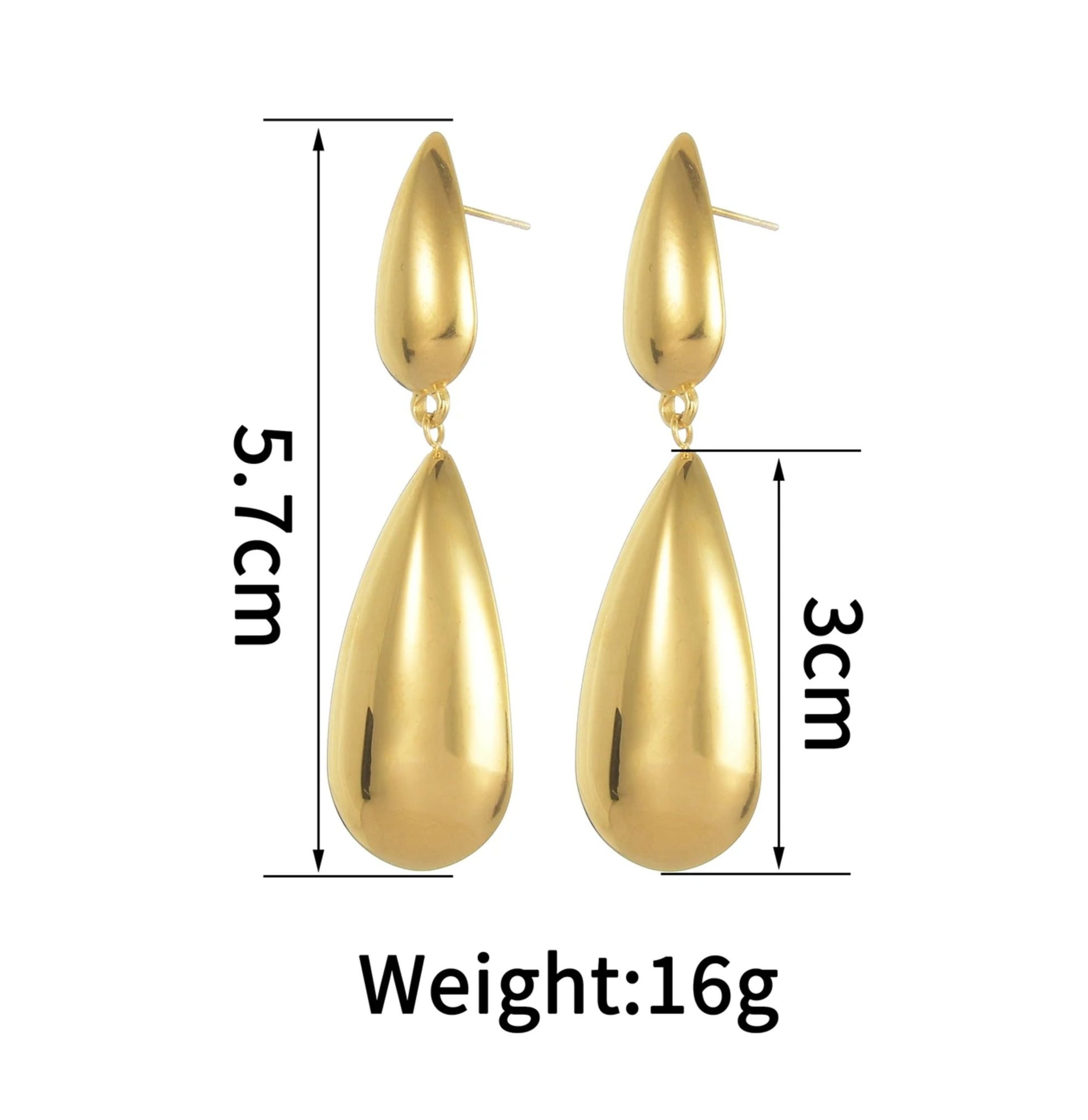 Classy droplet earrings for girls - Ribbon of summer