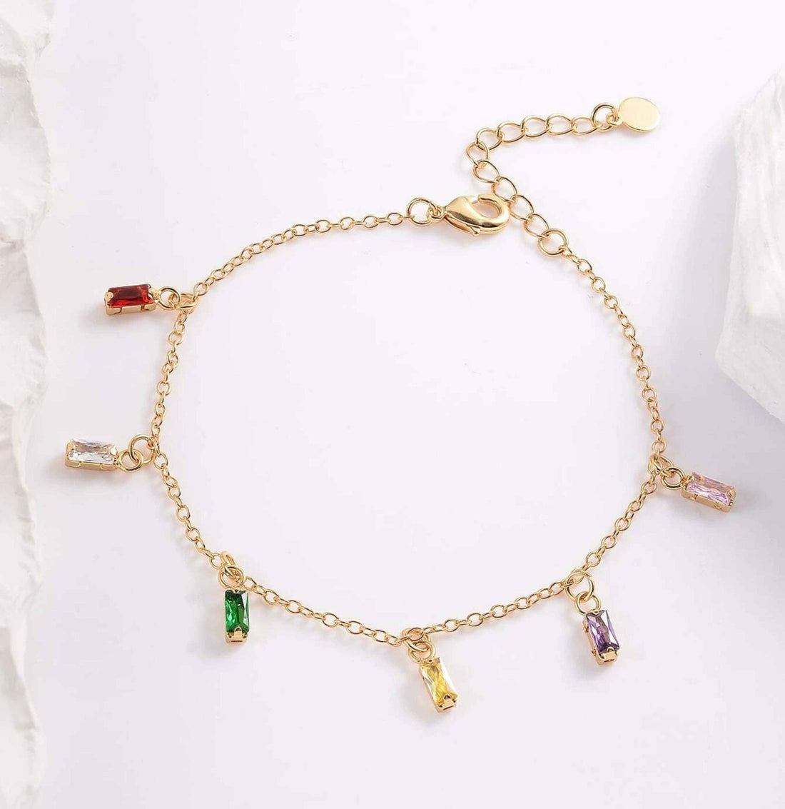 Colourful Crystal Bracelet for Women - Ribbon of summer