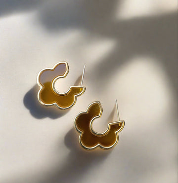 Cute cloud anime earrings - Ribbon of summer