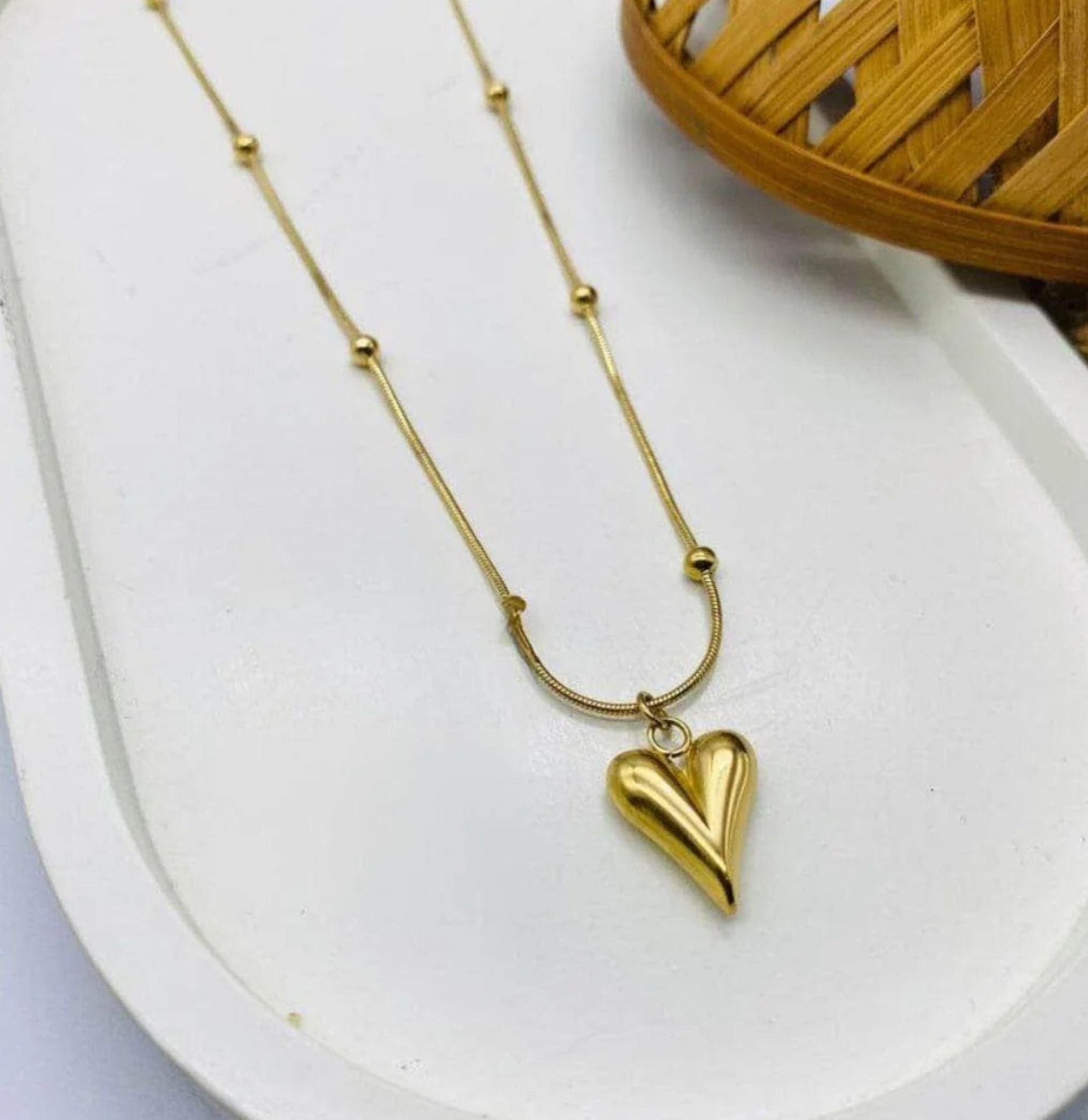 Cute heart pendant for women - Ribbon of summer