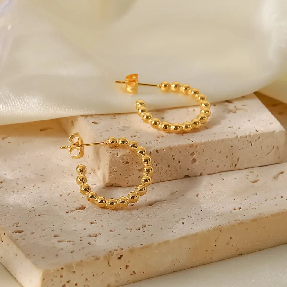 Cute hoop earrings for women - Ribbon of summer