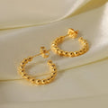 Cute hoop earrings for women - Ribbon of summer