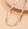 Dainty Snake link chain for women - Ribbon of summer