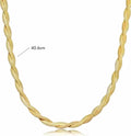 Dainty Snake link chain for women - Ribbon of summer