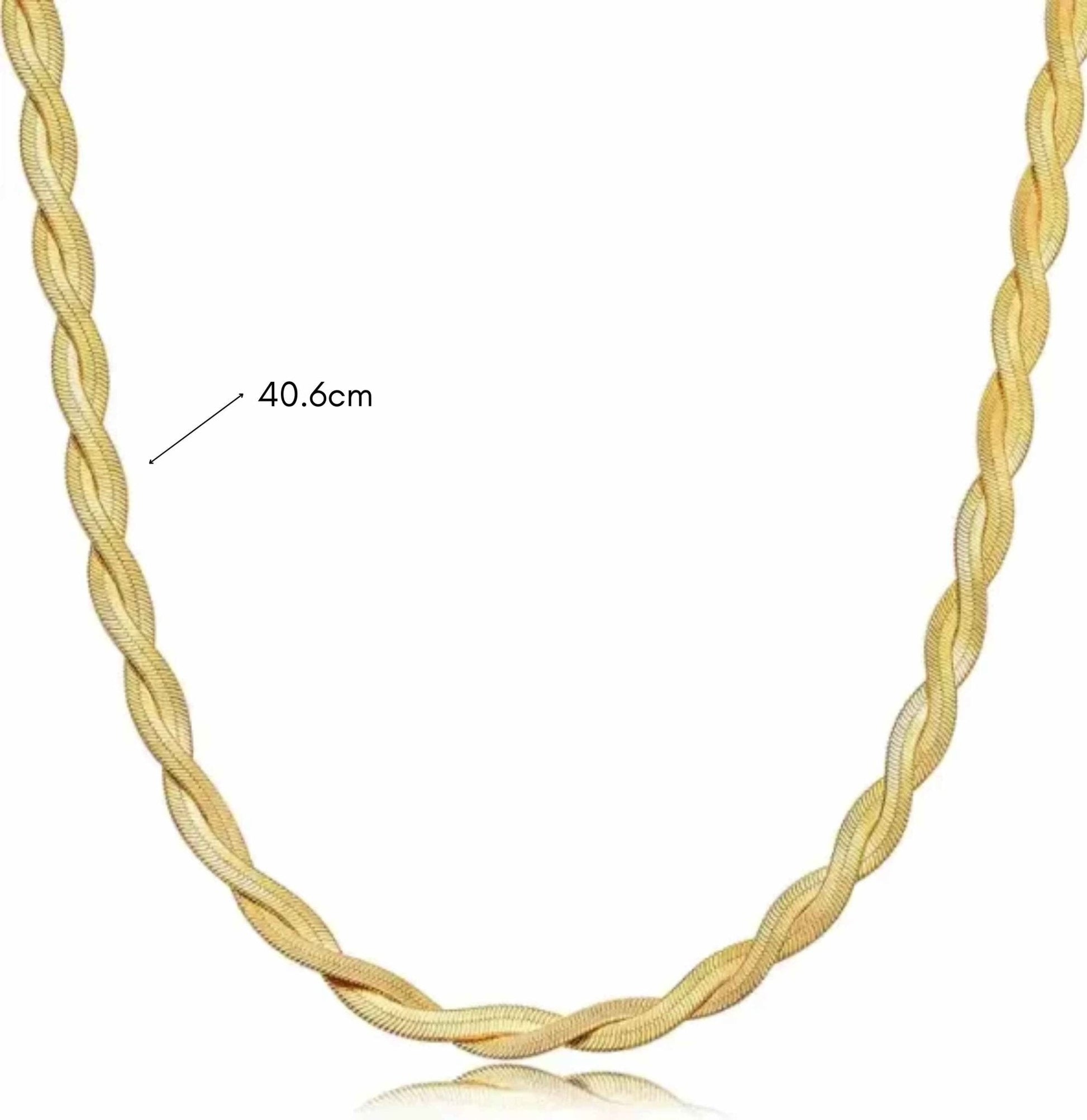 Dainty Snake link chain for women - Ribbon of summer