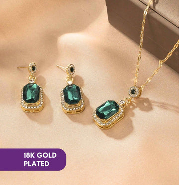 Emerald Green Jewellery Set - Ribbon of summer