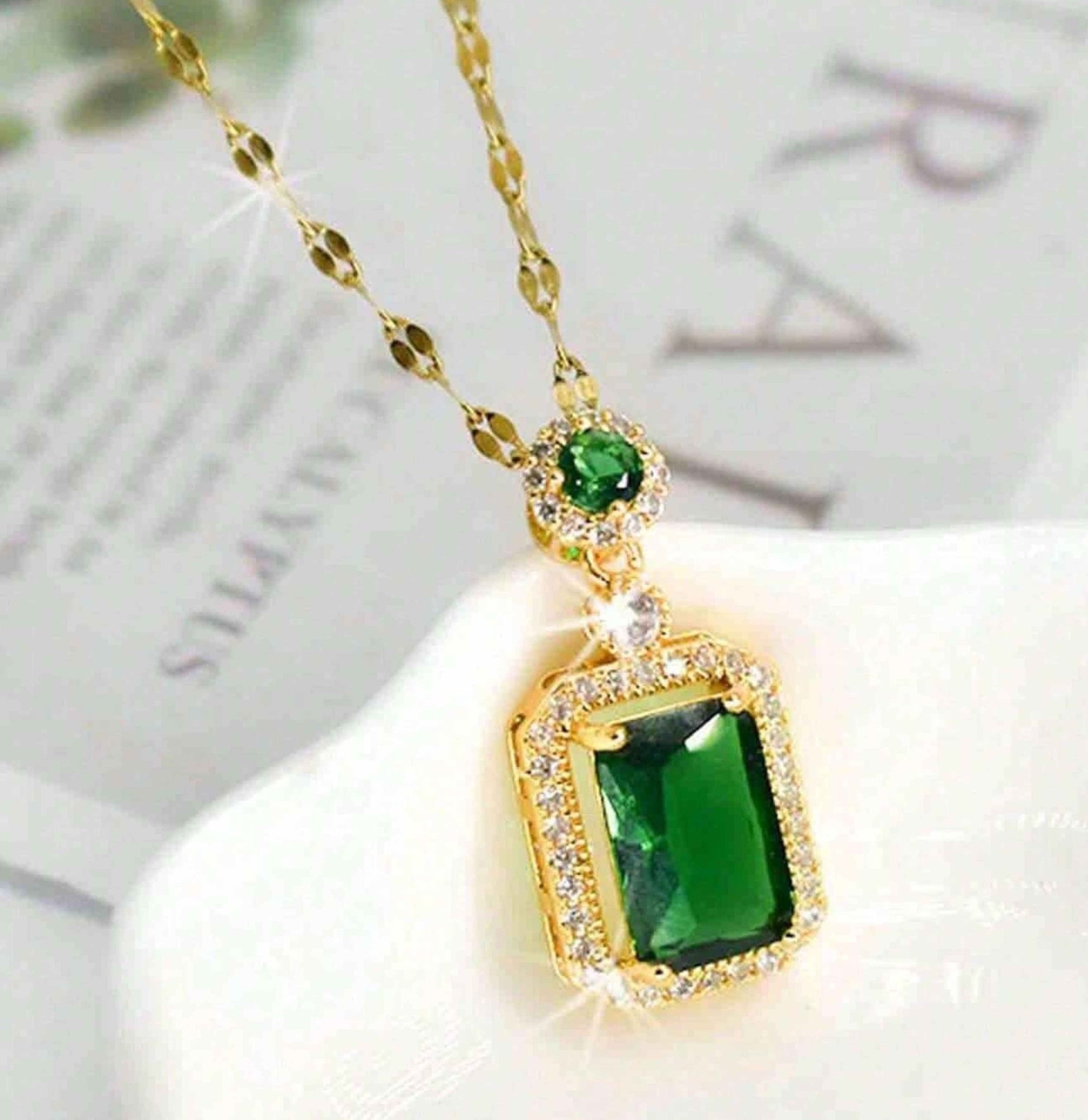 Emerald Green Jewellery Set - Ribbon of summer