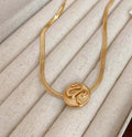 Medusa serpent diva necklace - Ribbon of summer