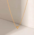 Minimal enamour heart necklace - Ribbon of summer