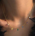 Rainbow Necklace for Women - Ribbon of summer