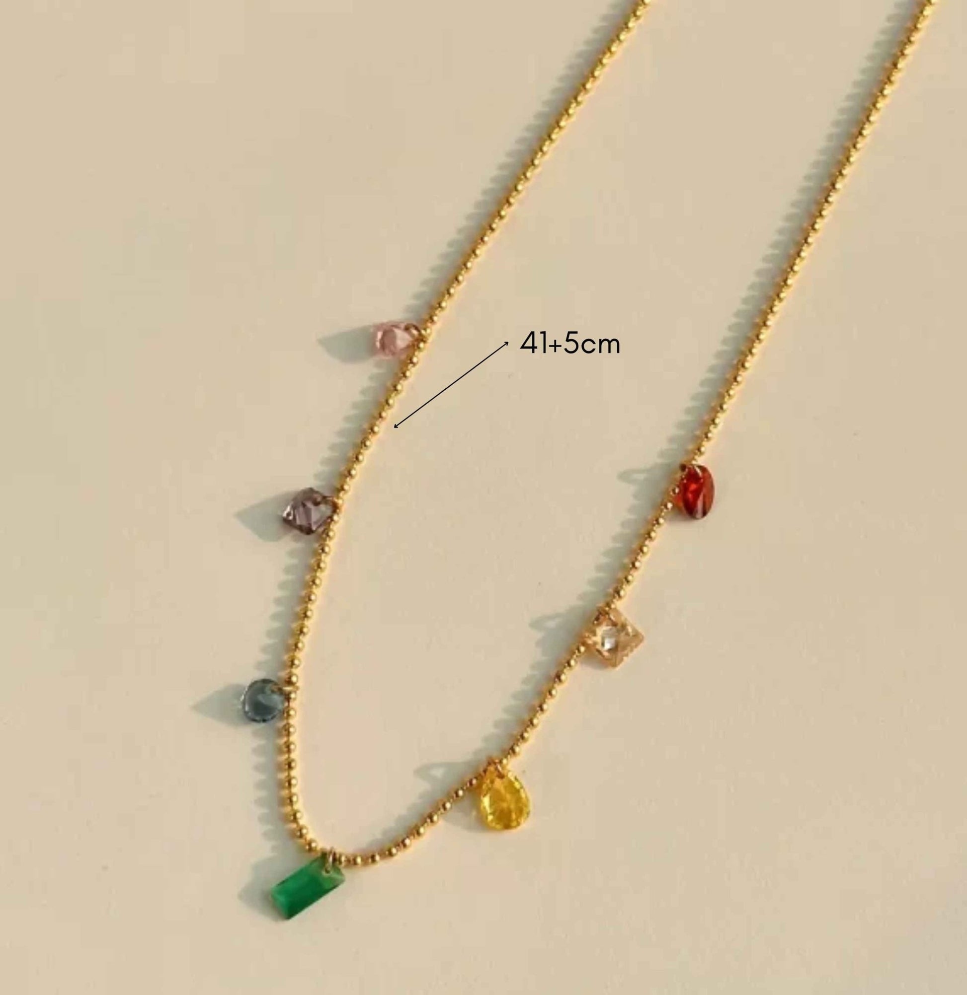 Rainbow Necklace for Women - Ribbon of summer