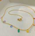 Rainbow Necklace for Women - Ribbon of summer