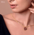 Rani Pink Stone Jewellery Pendant - Ribbon of summer