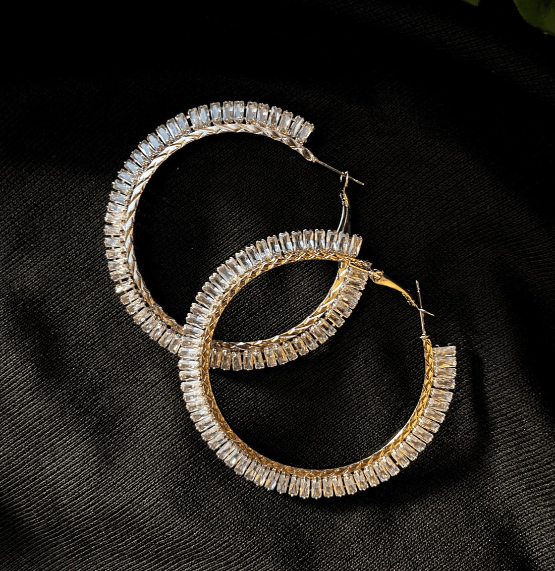 Silver hoop earrings for women - Ribbon of summer