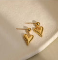 Stylish daily wear heart earrings - Ribbon of summer