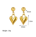 Stylish daily wear heart earrings - Ribbon of summer