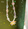 Suncatcher crystal pendant for women - Ribbon of summer